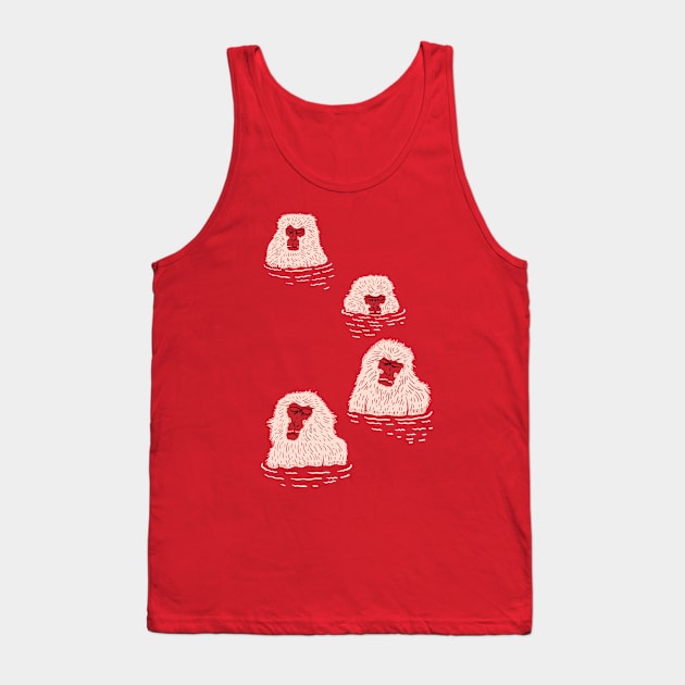 snow monkey Tank Top by Andy